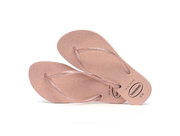 havaianas rosa glitter